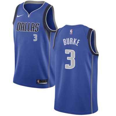 Nike Dallas Mavericks #3 Trey Burke Royal NBA Swingman Icon Edition Jersey Men's
